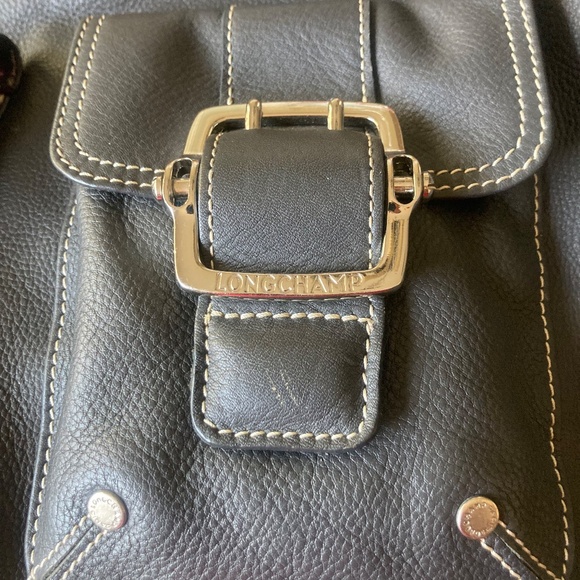 Longchamp Leather Buckle Pocket Hobo - Picture 9 of 15
